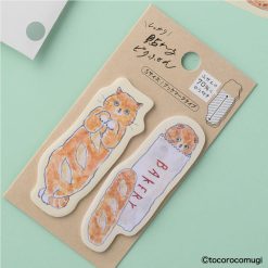 Hisago Tokoromugi Cat Sticky Notes - Baguette