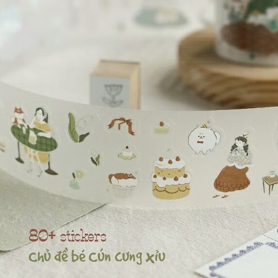 Teayou Kiss-cut PET Tape 'Uchi no Wanchan'
