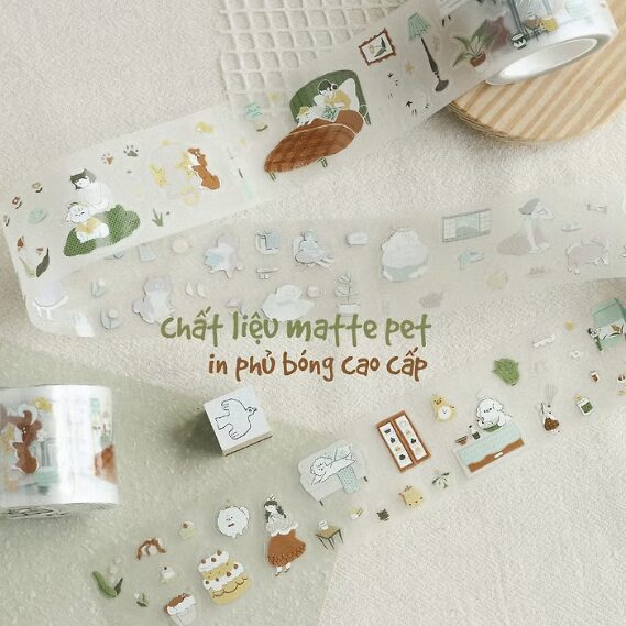Teayou Kiss-cut PET Tape 'Uchi no Wanchan'