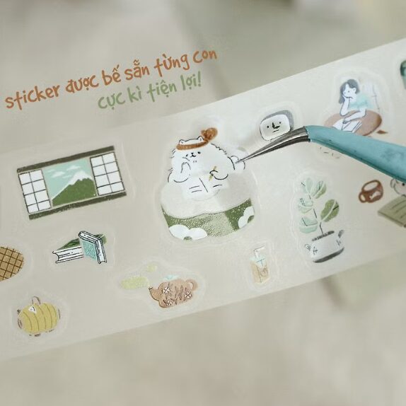 Teayou Kiss-cut PET Tape 'Uchi no Wanchan'