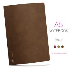 Wonderland222 A5 Grid Notebook – 192 pages