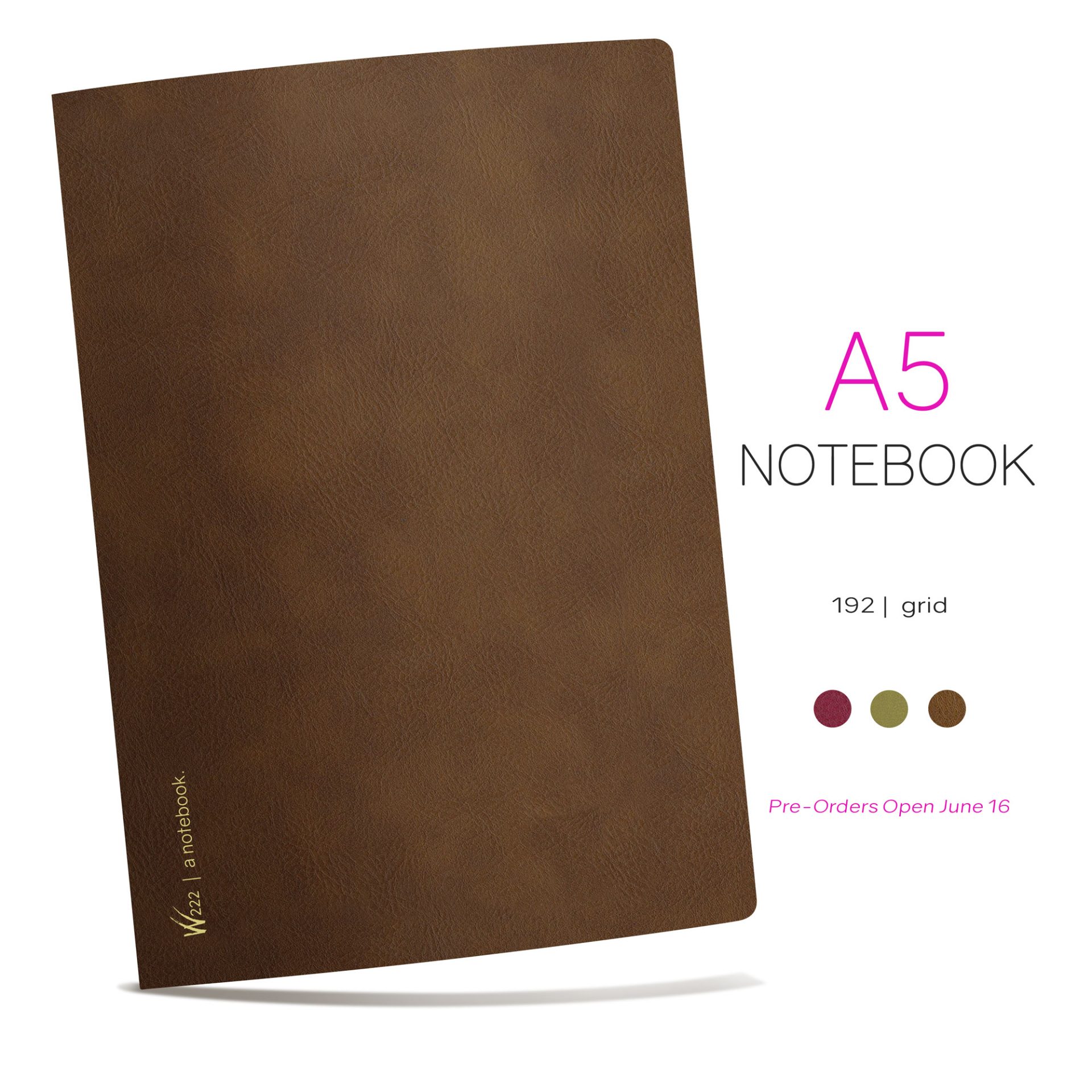 Wonderland222 A5 Grid Notebook – 192 pages