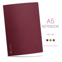 Wonderland222 A5 Grid Notebook – 368 pages
