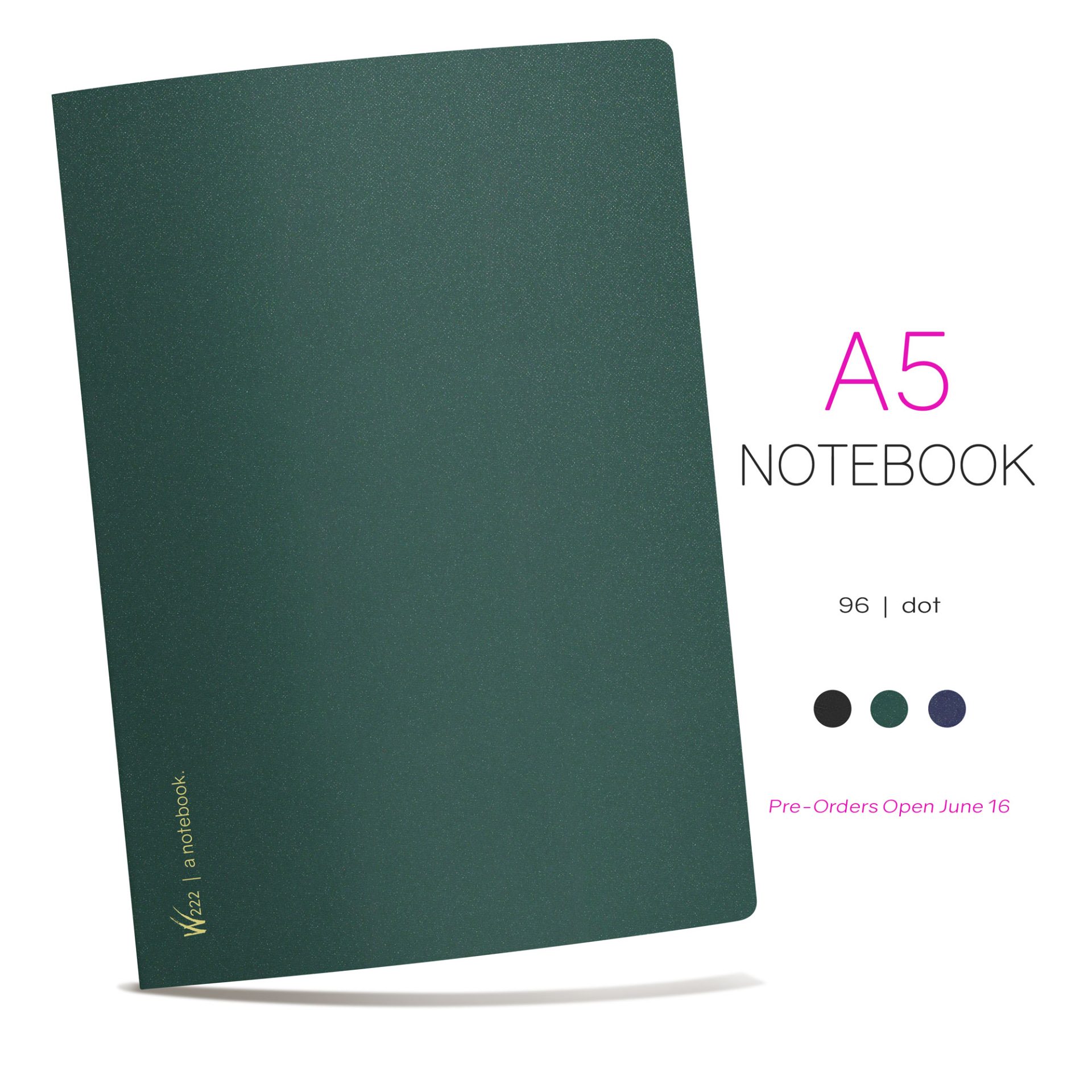 Wonderland222 A5 Dot Grid Notebook – 96 pages