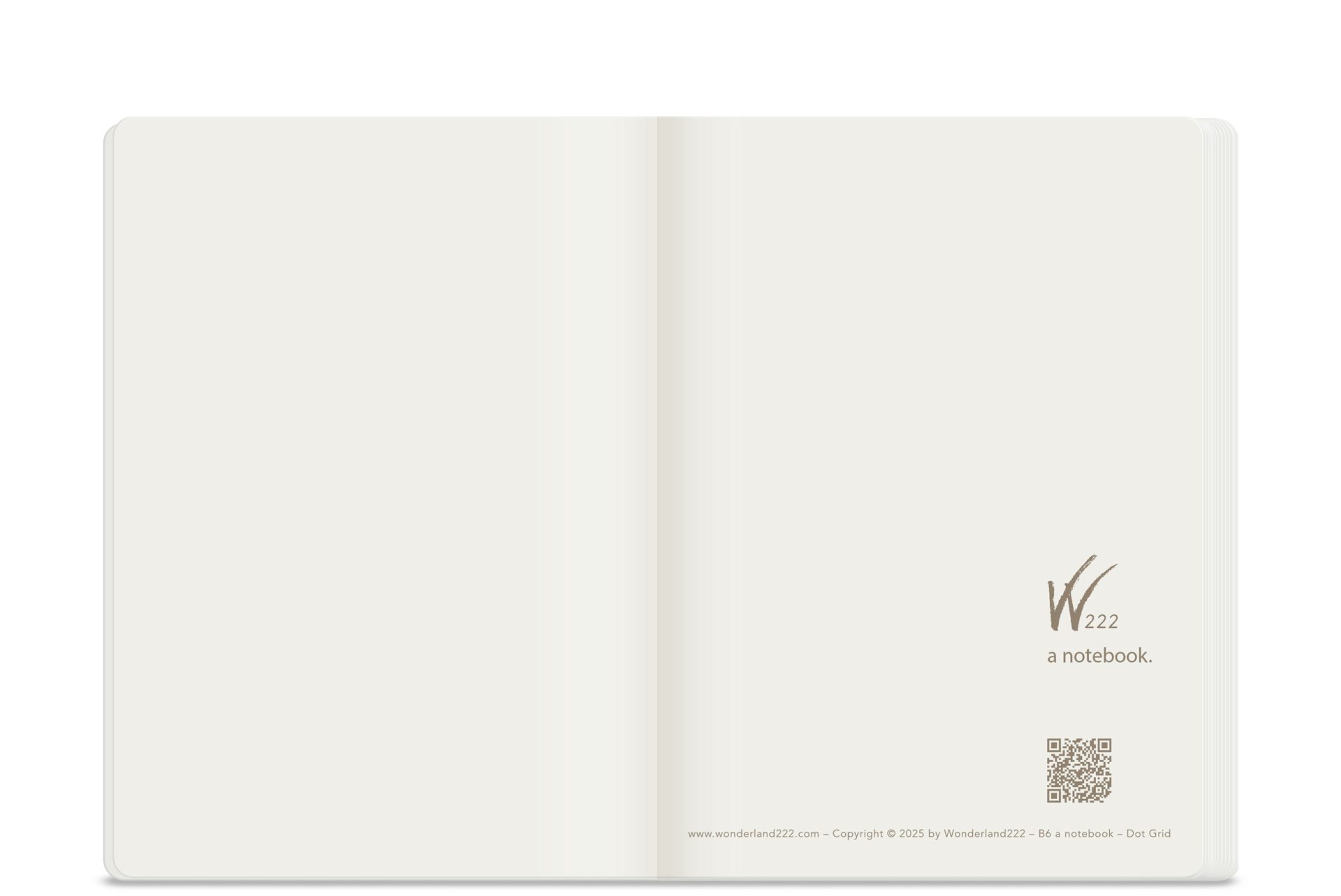 Wonderland222 B6 Dot Grid Notebook – 368 pages