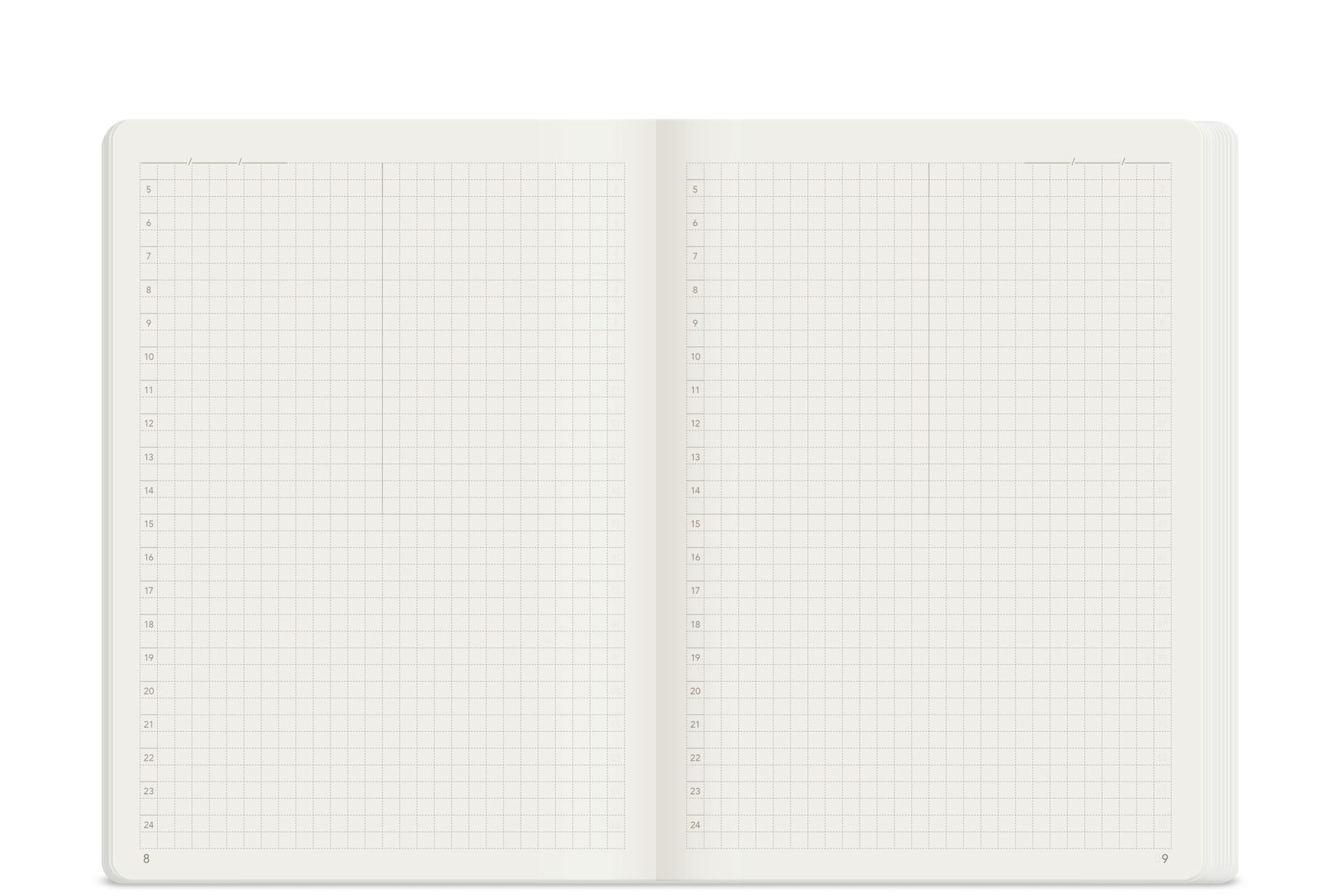 Wonderland222 B6 Grid Notebook – 192 pages