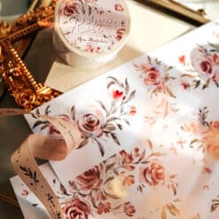 Meow Illustration Tape - Summer Roses (washi or PET) - Image 8