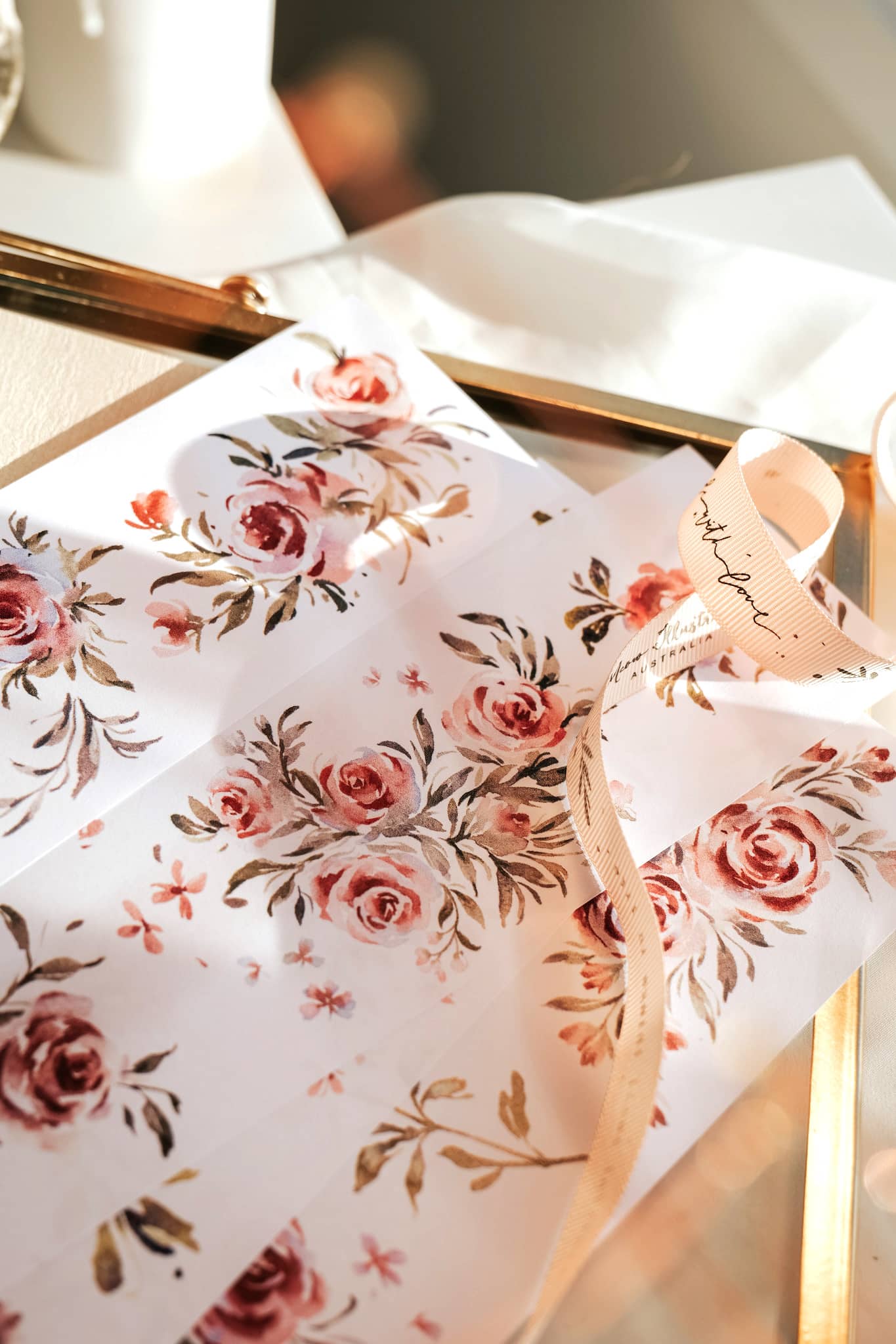 Meow Illustration Tape - Summer Roses (washi or PET) - Image 7