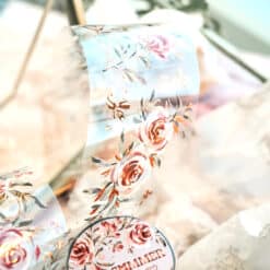 Meow Illustration Tape - Summer Roses (washi or PET) - Image 11