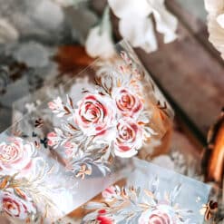 Meow Illustration Tape - Summer Roses (washi or PET) - Image 10