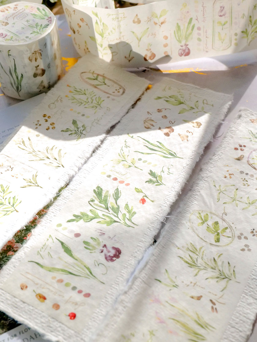 Meow Illustration "Gardeners Journal" Washi Tape