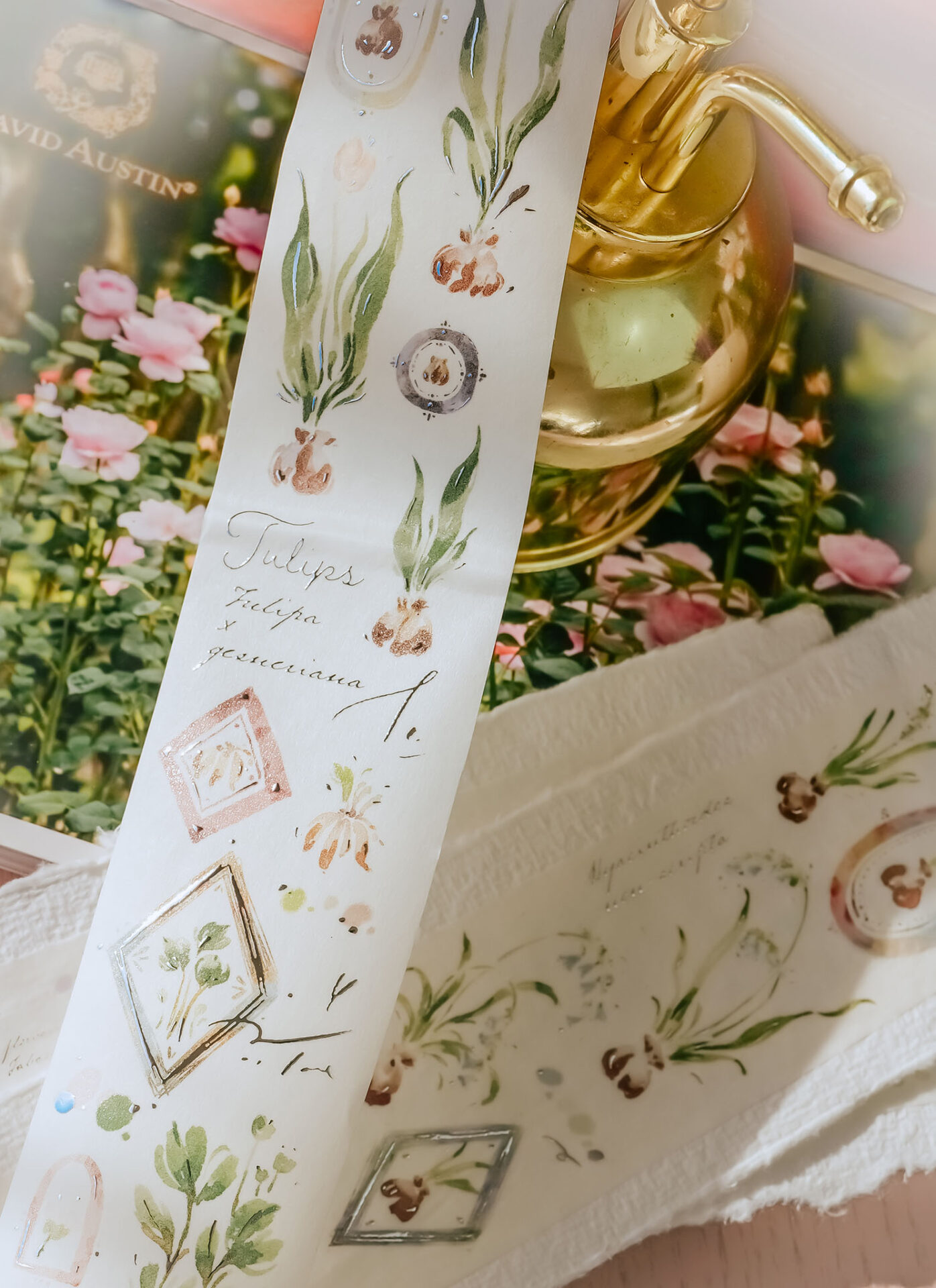 Meow Illustration "A Year of Blossom" Washi Tape - Spring
