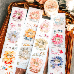 Meow Illustration Tape - Flower Girls