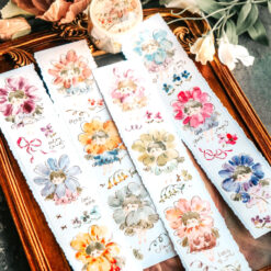 Meow Illustration Tape - Flower Girls