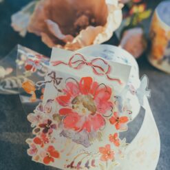 Meow Illustration Tape - Flower Girls
