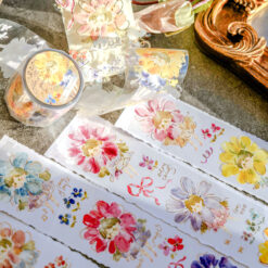 Meow Illustration Tape - Flower Girls
