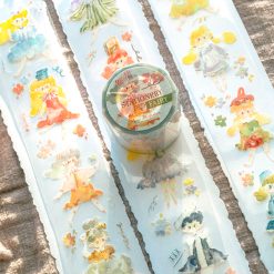 Meow Illustration Stationery Fairy PET tape