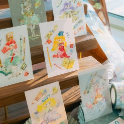 Meow Illustration Stationery Fairy PET tape