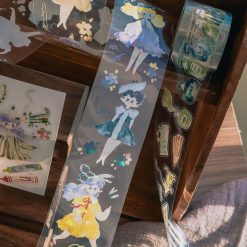 Meow Illustration Stationery Fairy PET tape