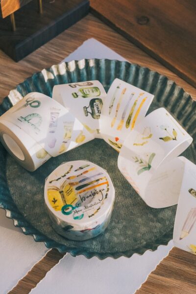Meow Illustration Bunbōgu Kiss-cut tape (PET and Washi) - Image 14