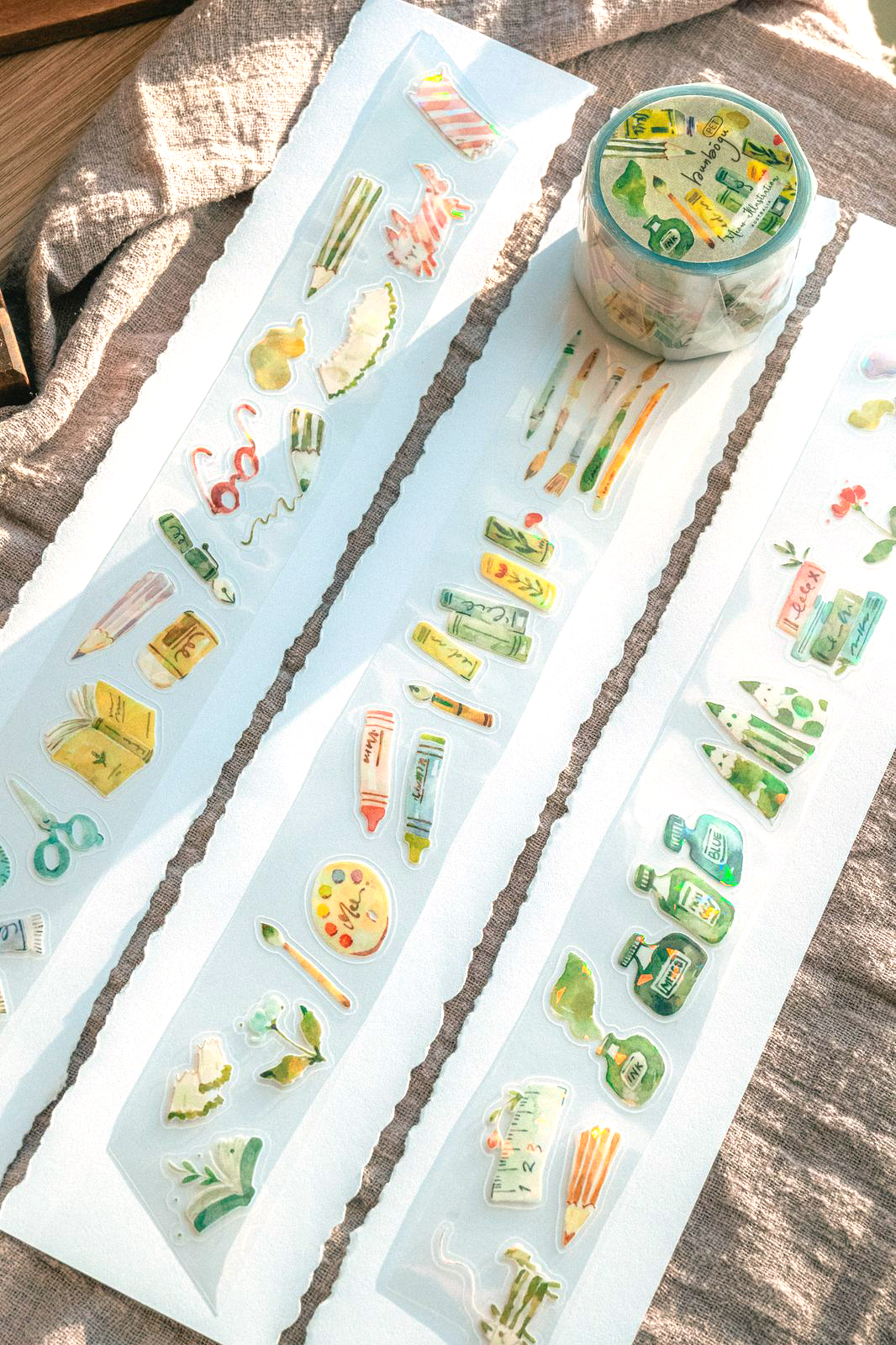 Meow Illustration Bunbōgu Kiss-cut tape