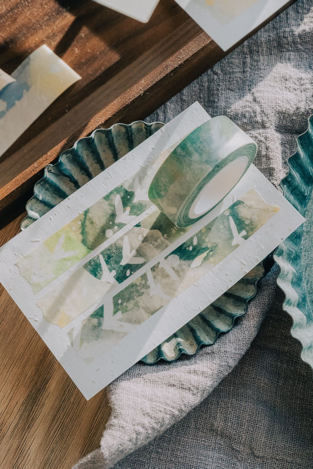 Meow Illustration Bluebirds Washi Tape