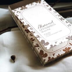 Meow Illustration Letterpress Memo Pad - Almond