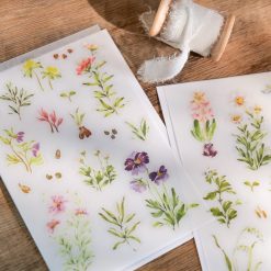 Meow Illustration "A Year of Blossom" Transfer Stickers