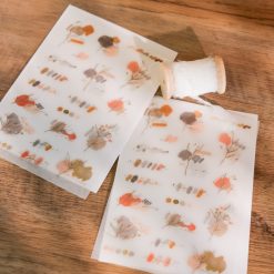 Meow Illustration "Rosewood" Transfer Stickers