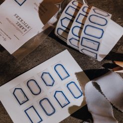 Meow Illustration "Blue Tears" Label Stickers Roll
