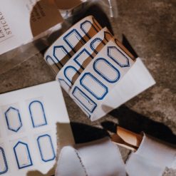 Meow Illustration "Blue Tears" Label Stickers Roll