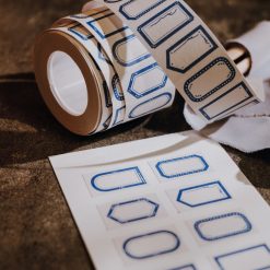 Meow Illustration "Blue Tears" Label Stickers Roll