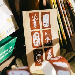 Meow Illustration Label Sticker Roll - Wonderland Rabbits