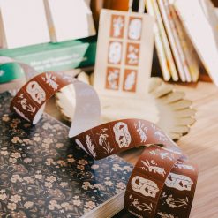 Meow Illustration Label Sticker Roll - Wonderland Rabbits