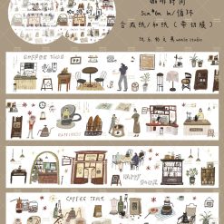 Wanle Studio Coffe Time Kiss-cut Washi Tape