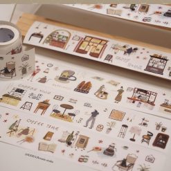 Wanle Studio Coffe Time Kiss-cut Washi Tape