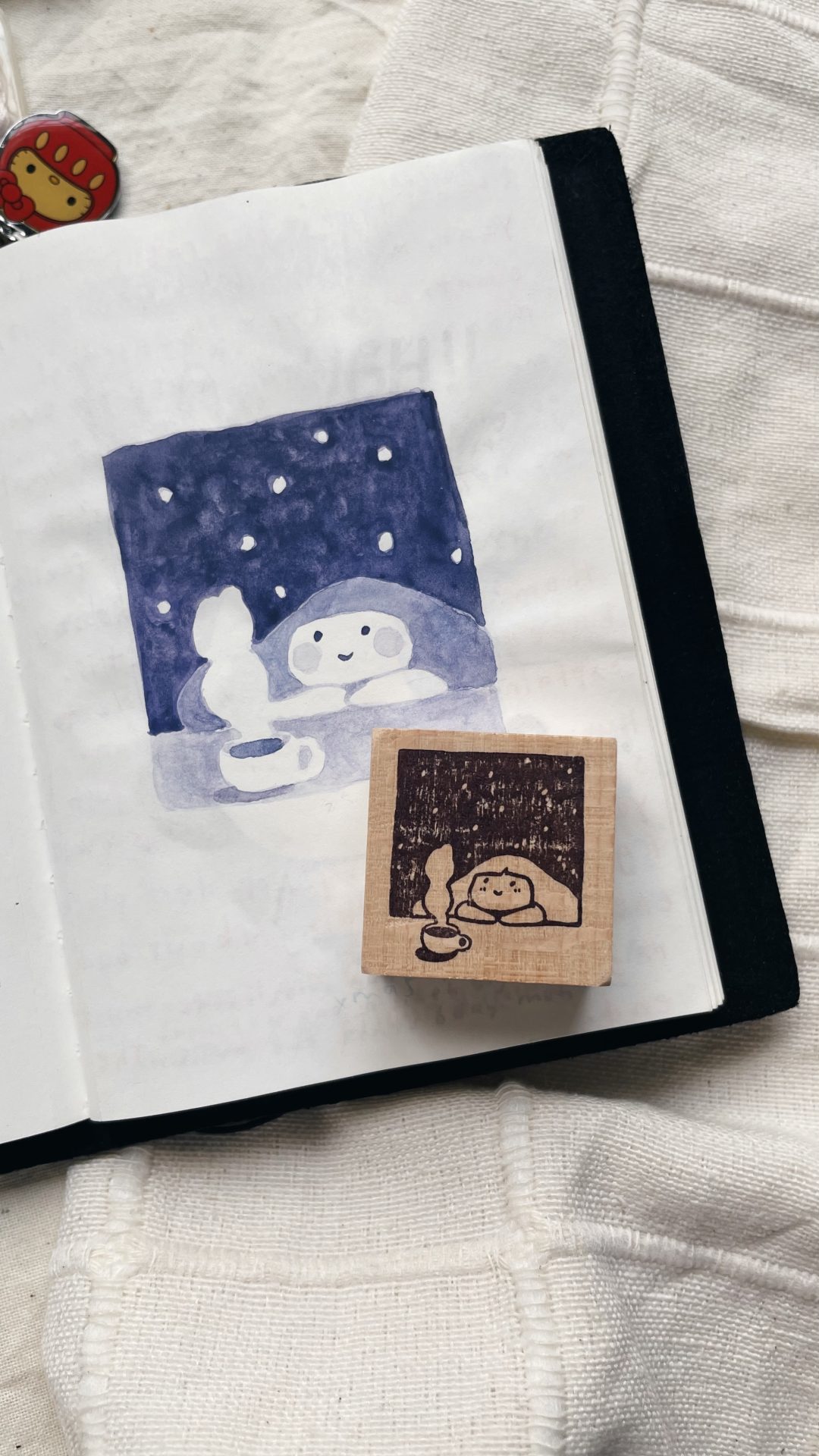 Ms Bulat Rubber Stamp - Warm Cuppa