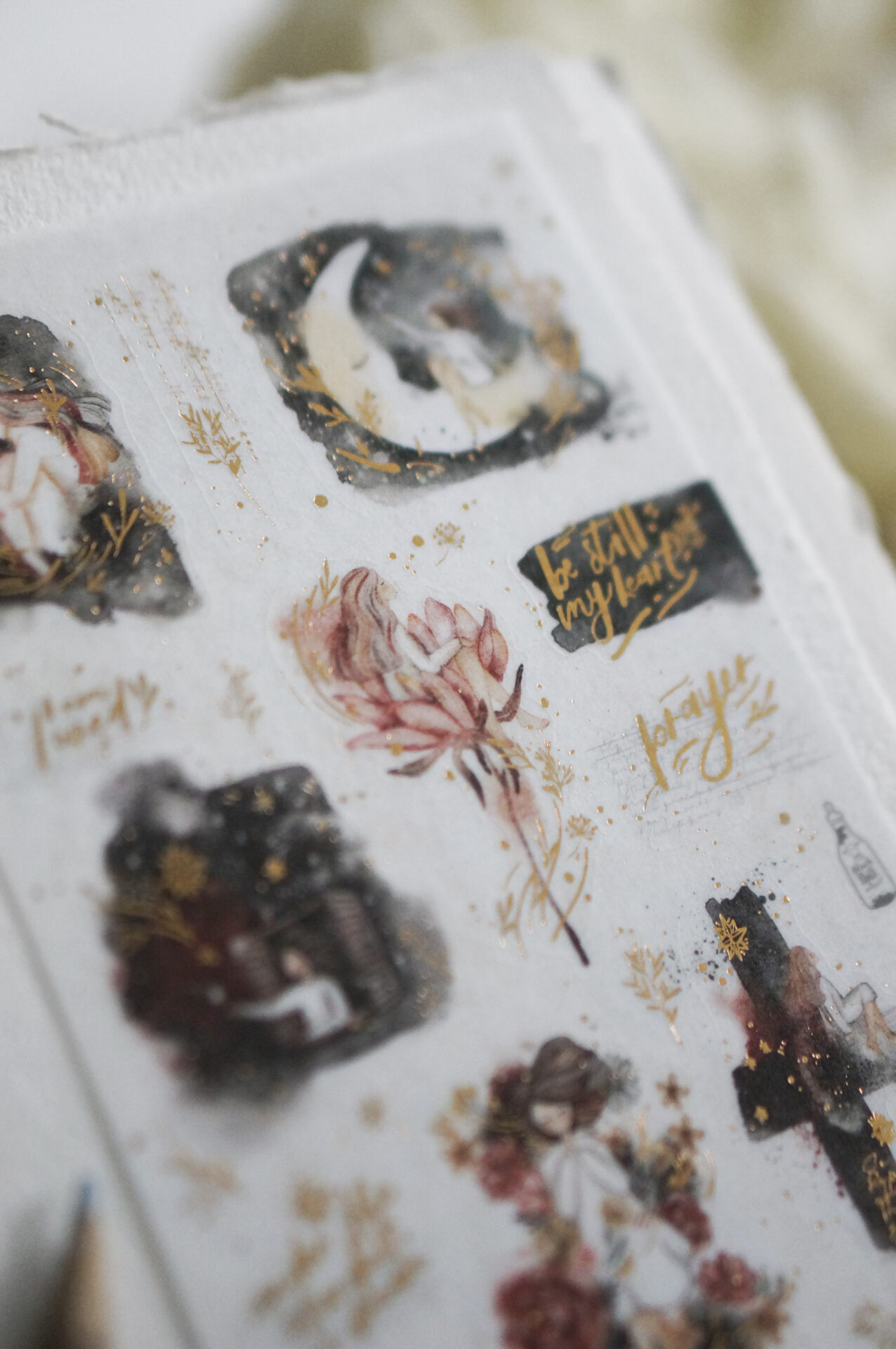 Black Milk Project Prayer sticker set (Washi & paper sticker)