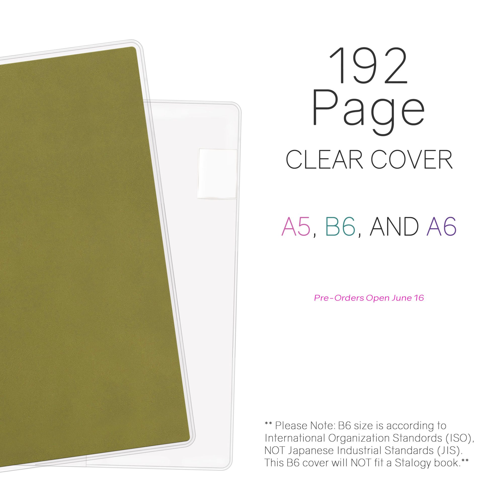 Wonderland222 Clear Cover for Notebook / Planner - 192 pages