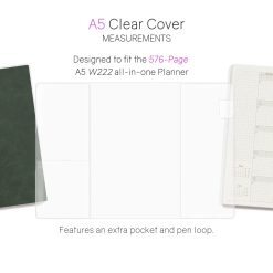 Wonderland222 Clear Cover for Notebook / Planner - 576 pages