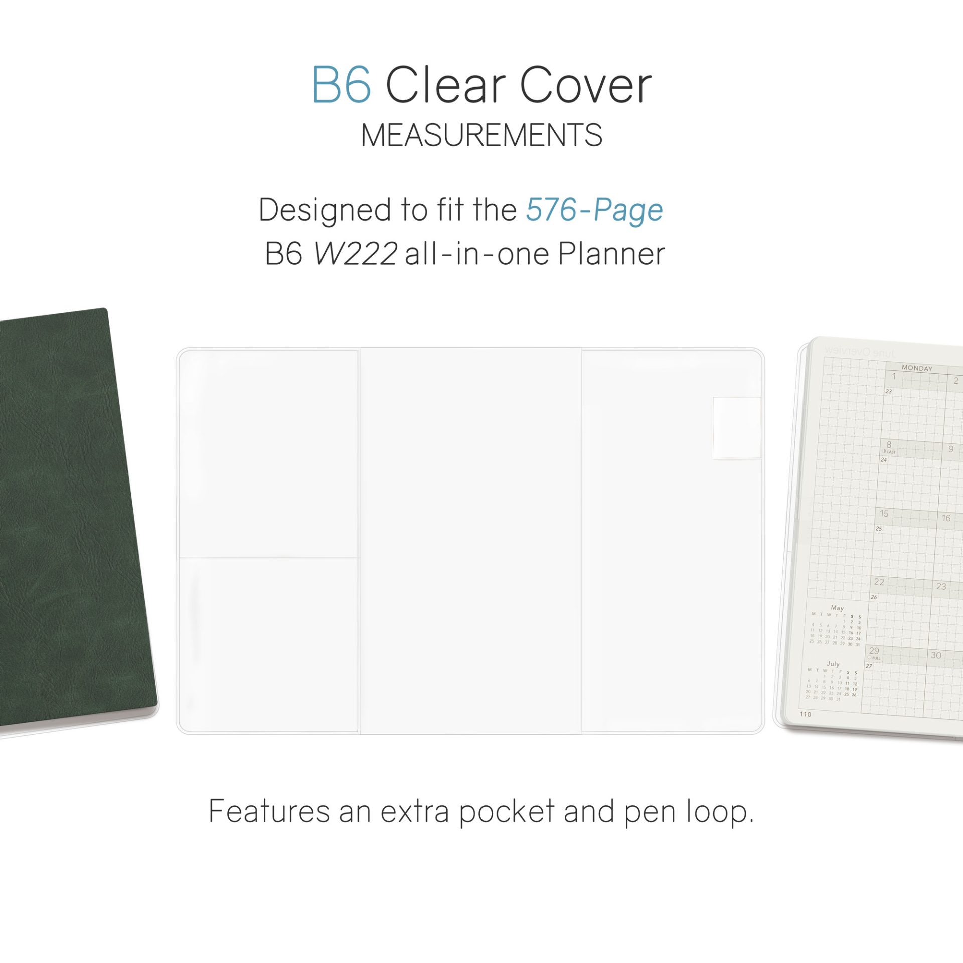 Wonderland222 Clear Cover for Notebook / Planner - 576 pages