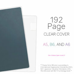 Wonderland222 Clear Cover for Notebook / Planner V.3 - 192 pages