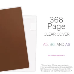 Wonderland222 Clear Cover for Notebook / Planner V.3 - 368 pages