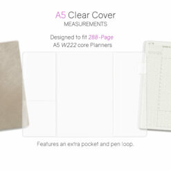 Wonderland222 Clear Cover for Notebook / Planner V.3 - 288 pages