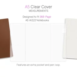 Wonderland222 Clear Cover for Notebook / Planner V.3 - 368 pages