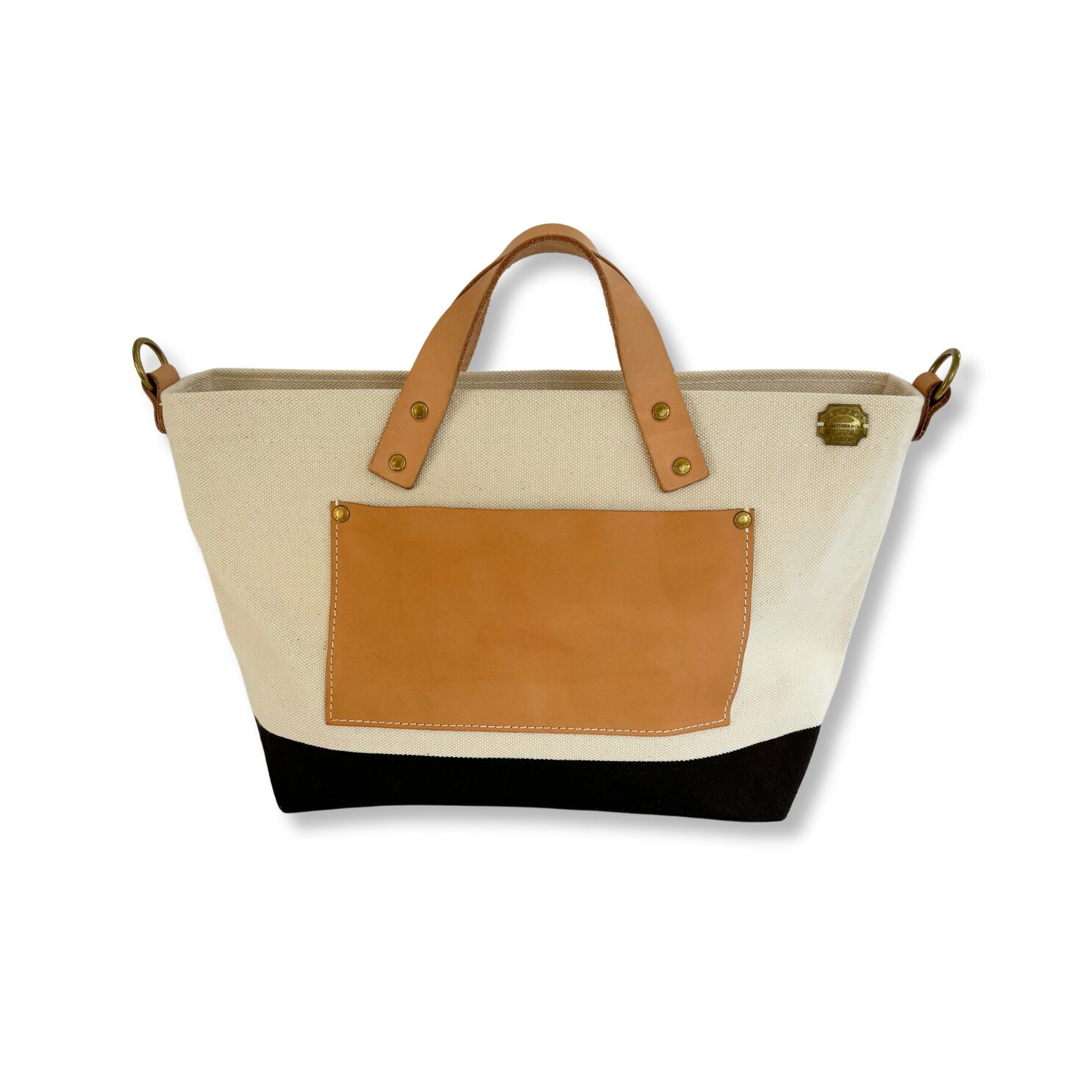 The Superior Labor Engineer Shoulder Bag XS - Natural with Black Bottom