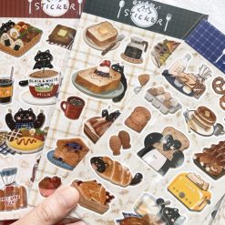 Xiami Studio Cat and Food Stickers