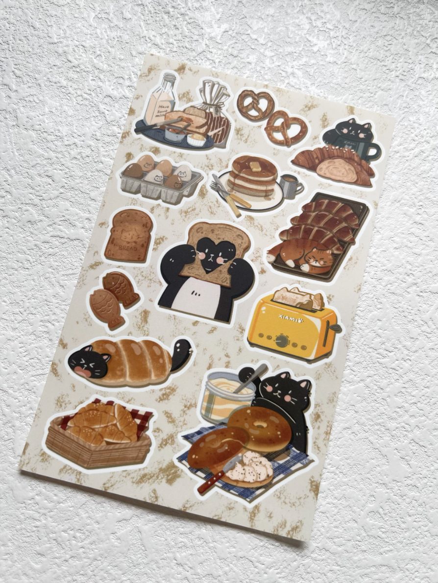 Xiami Studio Cat and Food Stickers - Image 11
