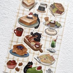 Xiami Studio Cat and Food Stickers