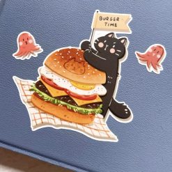 Xiami Studio Cat and Food Stickers